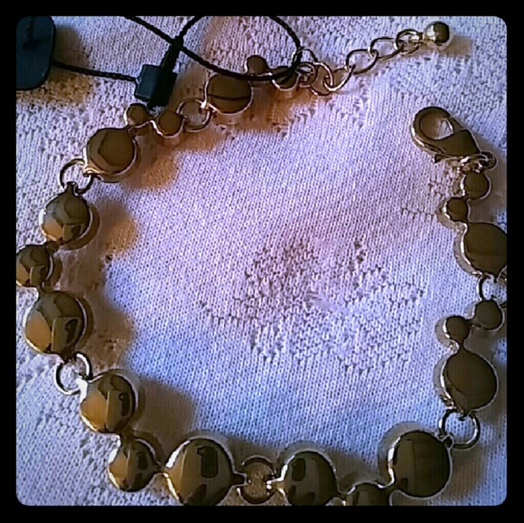 Ann Taylor Clear Bezel Set Rhinestone Bracelet - Picture 3 of 4